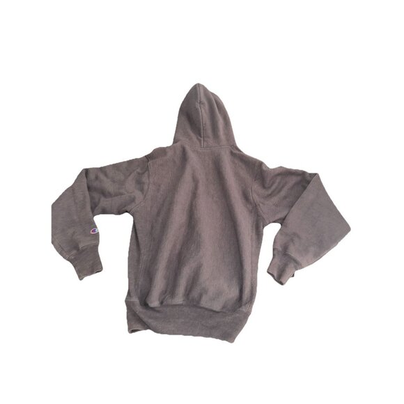 Vintage Champion Reverse Weave Hoodie Mens Size Small Gray Kangaroo Pocket - Picture 3 of 3